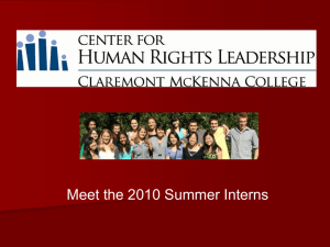 Center for Human Rights Leadership