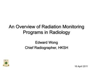 Radiation Dose Monitoring in Radiology