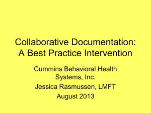 Collaborative Documentation - Cummins Behavioral Health Systems