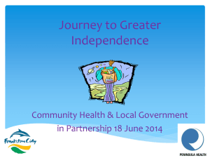 Journey to Greater Independence Presentation