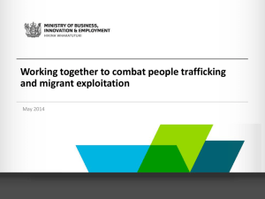 Working together to combat people trafficking and migrant exploitation