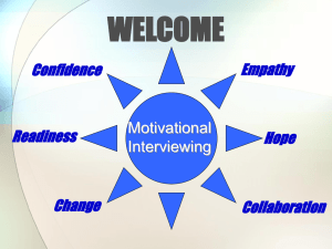 Trainers Guide To Motivational Interviewing