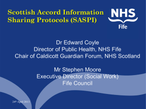 Dr. Edward Coyle, Director of Public Health, NHS Fife