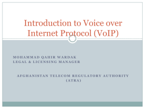 A Quick Introduction to Voice over Internet Protocol