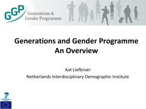 Generations and Gender Programme: An Overview
