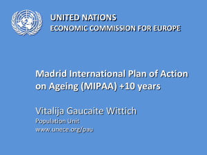 Report by the Chairman of the Working Group on Ageing