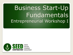 Business Start-up Fundamentals