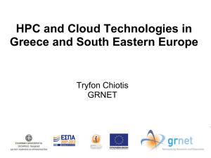 Dr. Tryfon Chiotis,, HCP and Cloud Technologies in