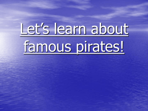 Let`s learn about famous pirates!