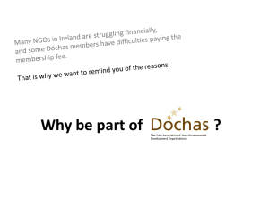 Why Be Part of Dóchas?