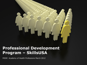 Professional Development Program – SkillsUSA