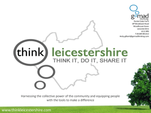 County and City Presentation - Leicestershire & Rutland Association