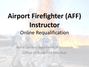 Airport Firefighter Online Instructor Requalification