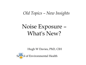 Noise & Cardiovascular Disease