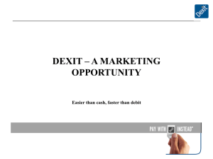 DEXIT – A MARKETING OPPORTUNITY