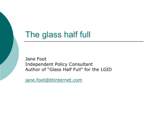 Jane Foot - Glass Half Full presentation