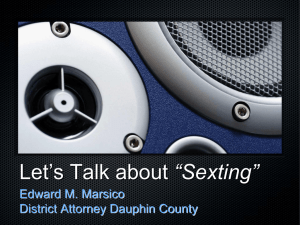 Let`s Talk about “Sexting”