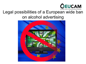 Talking about an alcohol marketing ban….why not?