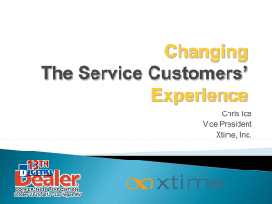 Experience - Dealer Communications