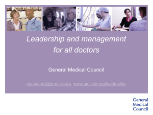 Leadership - General Medical Council
