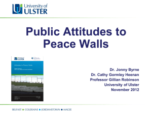 Public Attitudes to Peace Walls