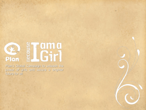 Because I am a Girl campaign