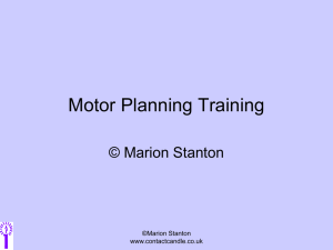 Motor Planning Training
