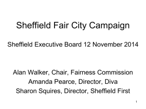 Presentation 1 - Sheffield Fair City Campaign