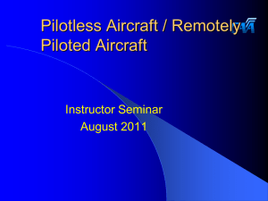 Pilotless Aircraft Threats