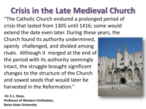 Papal attempts to gain power in the Late Middle Ages (Under