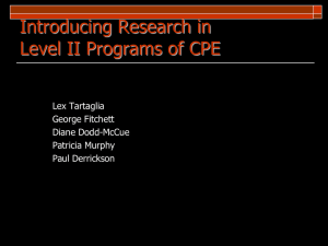 Teaching Research in CPE Residency Programs