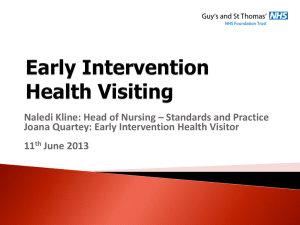 Early Intervention Health Visiting