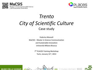 Trento City of Scientific Culture Case study