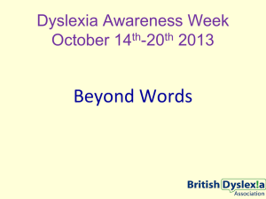 Dyslexia Awareness Week Presentation File