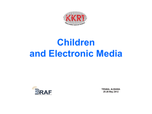 Fëmijët dhe media elektronike