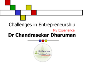 Dr Chandrasekar Dharuman