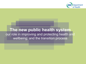 The new public health system
