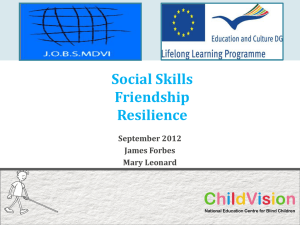 Social Skills - Friendship - Resilience