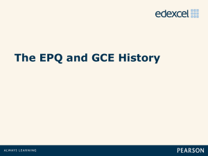 EPQ linked with GCE History (PowerPoint)