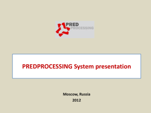 What is Predprocessing