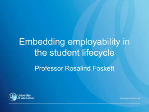 Embedding employability in the student life-cycle