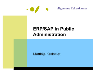 Scoping paper on SAP in Public Administration