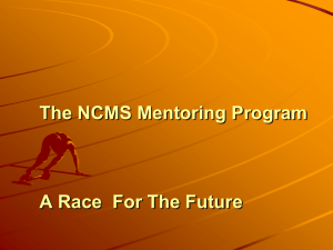 Mentoring Program powerpoint - NCMS