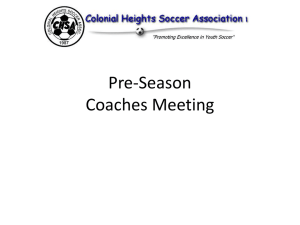 Pre-Season Coaches Meeting