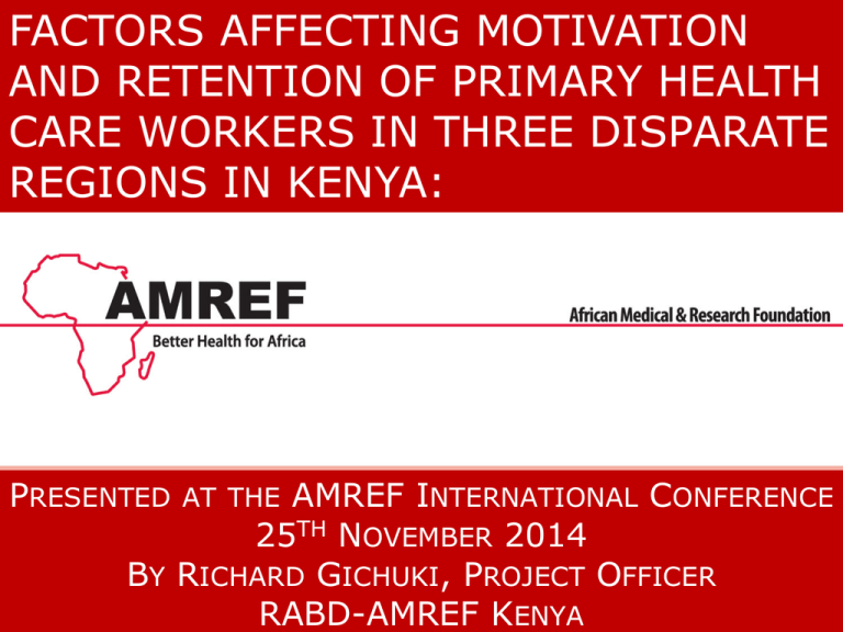 TUAB025 Amref Health Africa International Conference