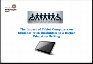 The Impact of Tablet Computers on Students