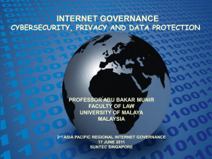 Presentation Slides - Asia Pacific Regional Internet Governance