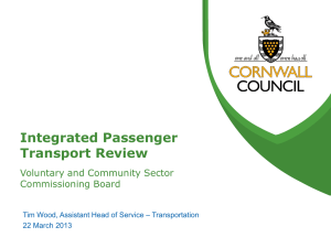 Integrated Passenger Transport Review