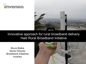 Haiti Rural Broadband Initiative-CANTO