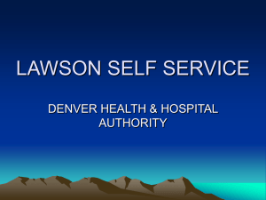 LAWSON SELF SERVICE